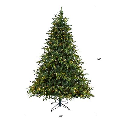nearly natural 7-ft. Colorado Mountain Fir Natural Look Artificial Christmas Tree