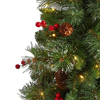 nearly natural 4-ft. Pine, Pinecone and Berries Artificial Christmas Tree
