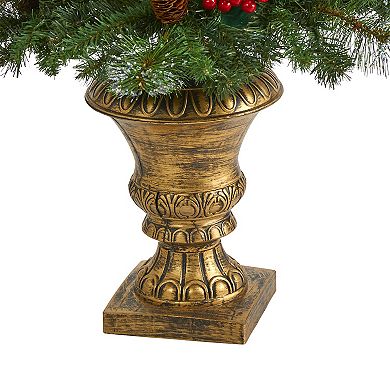 nearly natural 4-ft. Pine, Pinecone and Berries Artificial Christmas Tree