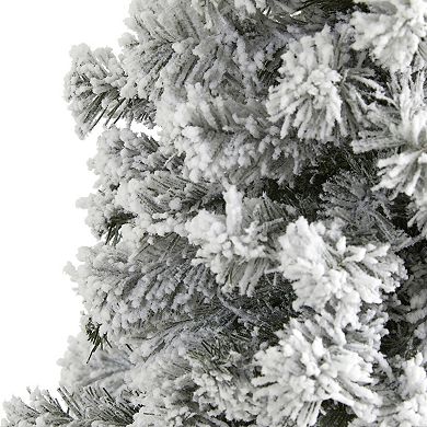 nearly natural 5-ft. Flocked West Virginia Fir Artificial Christmas Tree