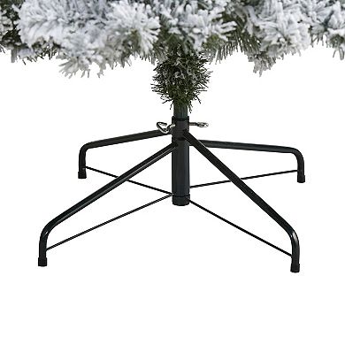 nearly natural 8-ft. Flocked West Virginia Fir Artificial Christmas Tree