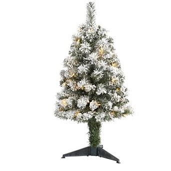 nearly natural 3-ft. Flocked West Virginia Fir Artificial Christmas Tree