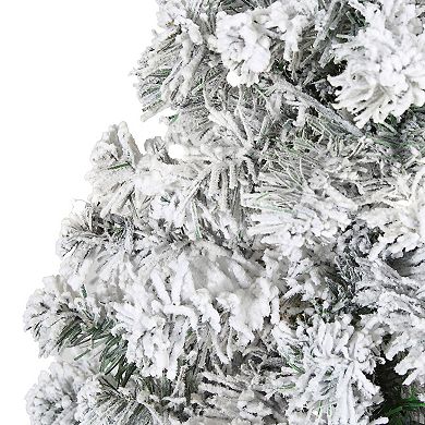 nearly natural 3-ft. Flocked Rock Springs Spruce Artificial Christmas Tree