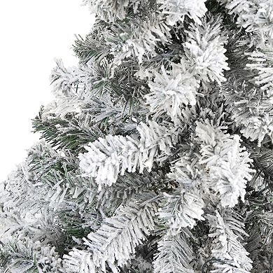 nearly natural 4-ft. Flocked Rock Springs Spruce Artificial Christmas Tree