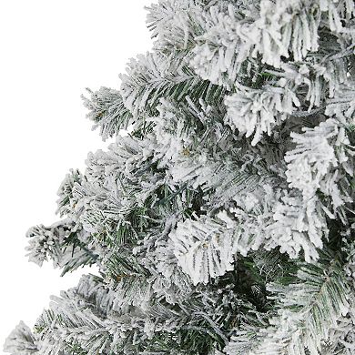 nearly natural 5-ft. Flocked Rock Springs Spruce Artificial Christmas Tree