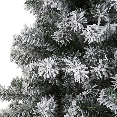 nearly natural 6-ft. Flocked Rock Springs Spruce Artificial Christmas Tree