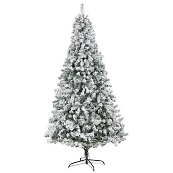 nearly natural 8-ft. Flocked Rock Springs Spruce Artificial Christmas Tree