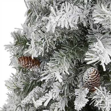 nearly natural 3-ft. Flocked White River Mountain Pine Artificial Christmas Tree