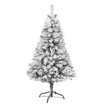 nearly natural 5-ft. Flocked White River Mountain Pine Artificial Christmas Tree