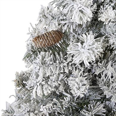 nearly natural 5-ft. Flocked White River Mountain Pine Artificial Christmas Tree