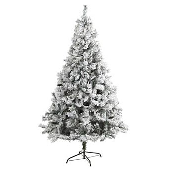 nearly natural 7-ft. Flocked White River Mountain Pine Artificial Christmas Tree