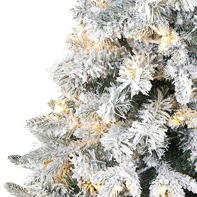 nearly natural 4-ft. Flocked Vermont Mixed Pine Artificial Christmas Tree
