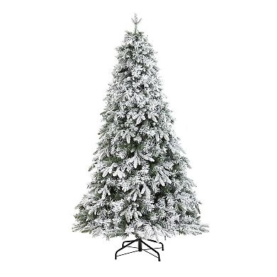 nearly natural 6-ft. Flocked Vermont Mixed Pine Artificial Christmas Tree