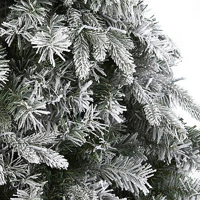 nearly natural 6-ft. Flocked Vermont Mixed Pine Artificial Christmas Tree