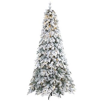 nearly natural 8-ft. Flocked Vermont Mixed Pine Artificial Christmas Tree