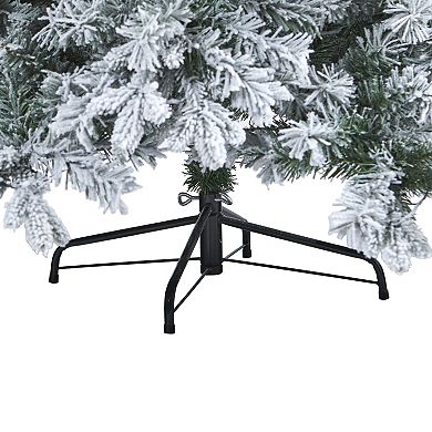 nearly natural 8-ft. Flocked Vermont Mixed Pine Artificial Christmas Tree
