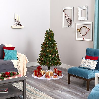 nearly natural 5-ft. Rocky Mountain Spruce Artificial Christmas Tree