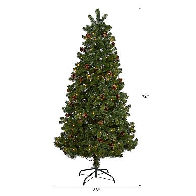 nearly natural 6-ft. Rocky Mountain Spruce Artificial Christmas Tree