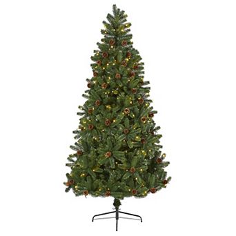 nearly natural 7.5-ft. Rocky Mountain Spruce Artificial Christmas Tree