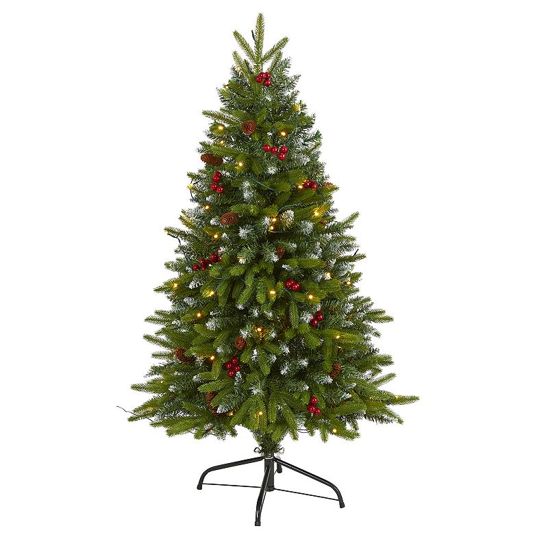 nearly natural 4-ft. Snow Tipped Portland Spruce Artificial Christmas Tree,