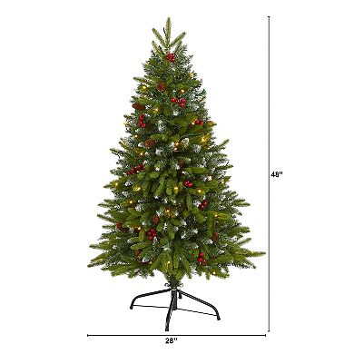 nearly natural 4-ft. Snow Tipped Portland Spruce Artificial Christmas Tree