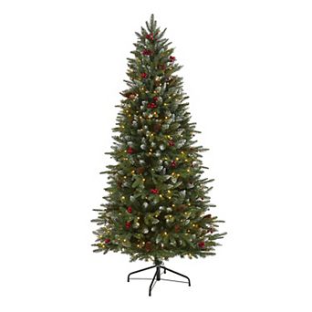 nearly natural 6-ft. Snow Tipped Portland Spruce Artificial Christmas Tree