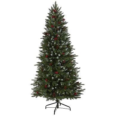 nearly natural 6-ft. Snow Tipped Portland Spruce Artificial Christmas Tree