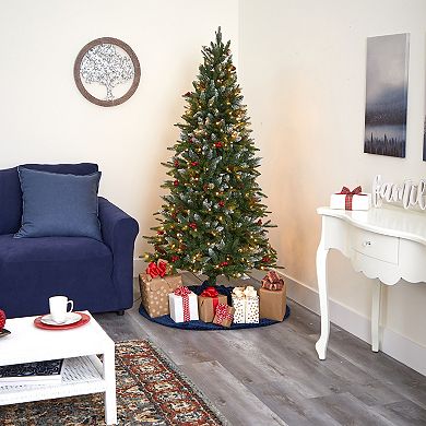 nearly natural 6-ft. Snow Tipped Portland Spruce Artificial Christmas Tree