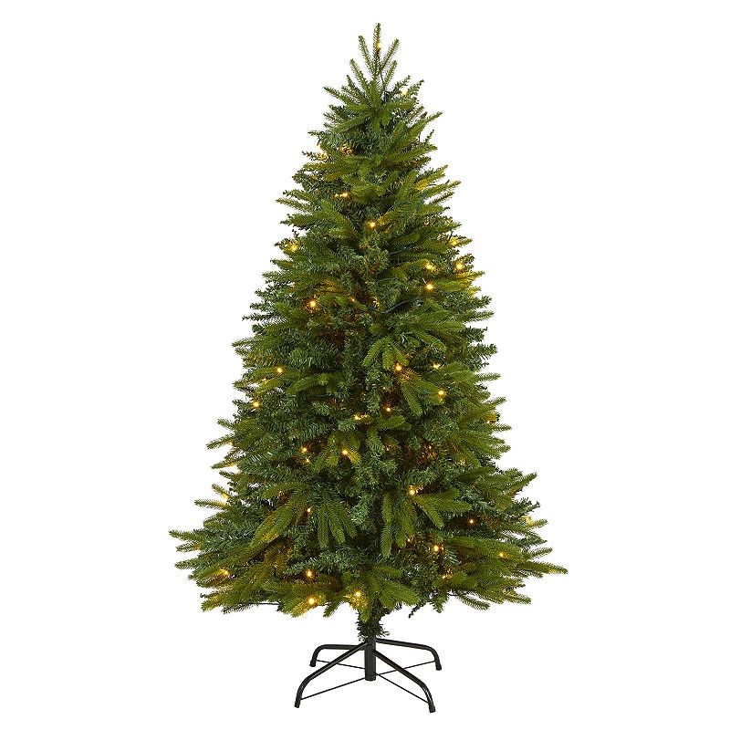 nearly natural 5-ft. Sun Valley Fir Artificial Christmas Tree, Green