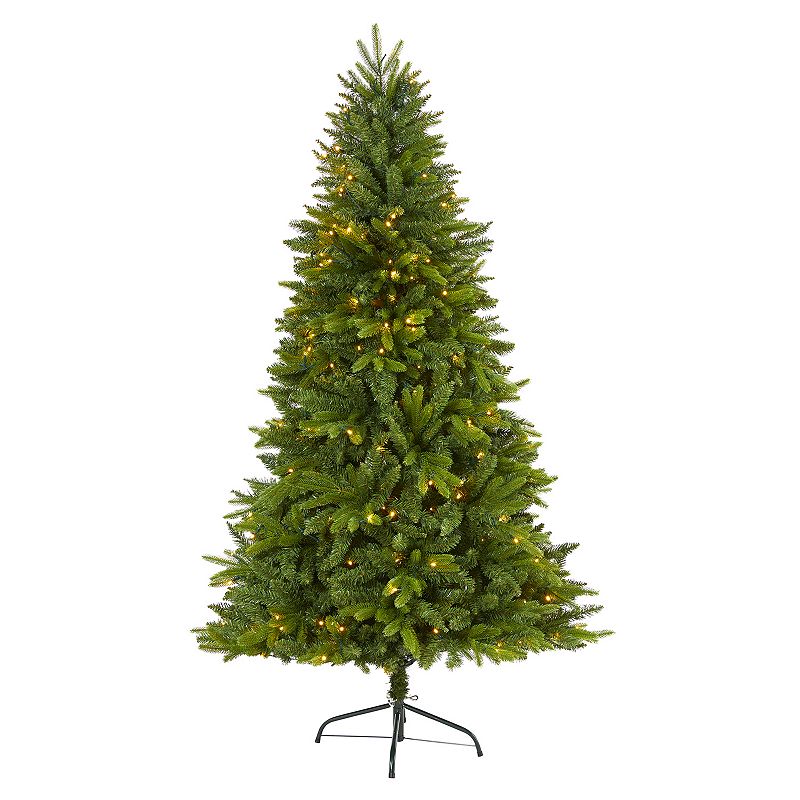 nearly natural 6-ft. Sun Valley Fir Artificial Christmas Tree, Green