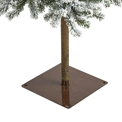 nearly natural 6-ft. Flocked Alpine Christmas Artificial Tree