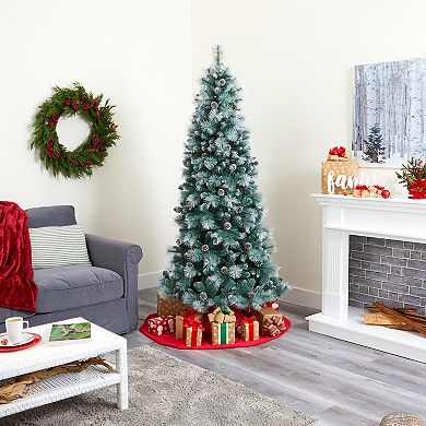 nearly natural 7-ft. Frosted Tip British Columbia Mountain Pine Artificial Christmas Tree