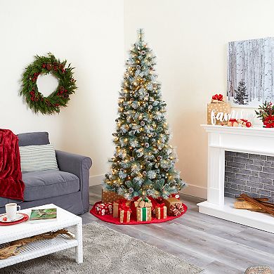 nearly natural 7-ft. Frosted Tip British Columbia Mountain Pine Artificial Christmas Tree