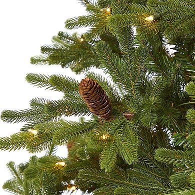 nearly natural 7.5-ft. Yukon Mountain Fir Artificial Christmas Tree
