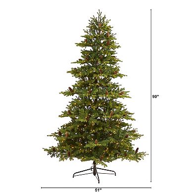 nearly natural 7.5-ft. Yukon Mountain Fir Artificial Christmas Tree