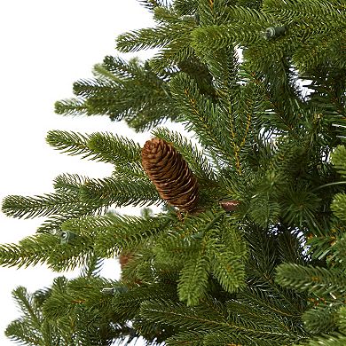 nearly natural 7.5-ft. Yukon Mountain Fir Artificial Christmas Tree