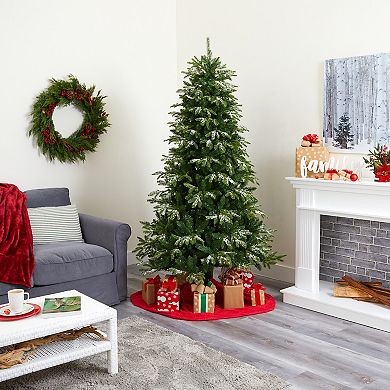 nearly natural 7-ft. Snowed Grand Teton Artificial Christmas Tree