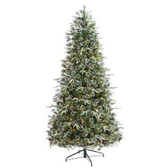 nearly natural 7.5-ft. Snowed Tipped Clermont Mixed Pine Artificial Christmas Tree