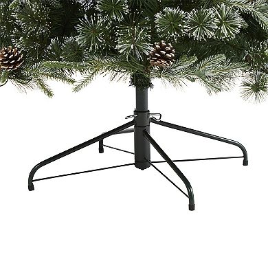 nearly natural 7.5-ft. Snowed Tipped Clermont Mixed Pine Artificial Christmas Tree