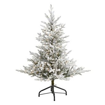 nearly natural 4-ft. Flocked Fraser Fir Artificial Christmas Tree