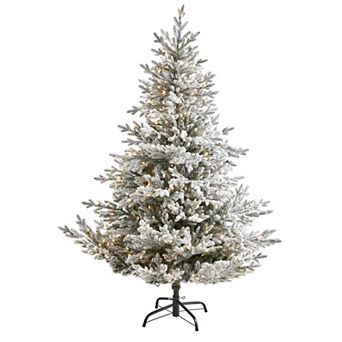 nearly natural 6-ft. Flocked Fraser Fir Artificial Christmas Tree