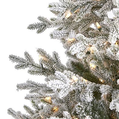 nearly natural 6-ft. Flocked Fraser Fir Artificial Christmas Tree