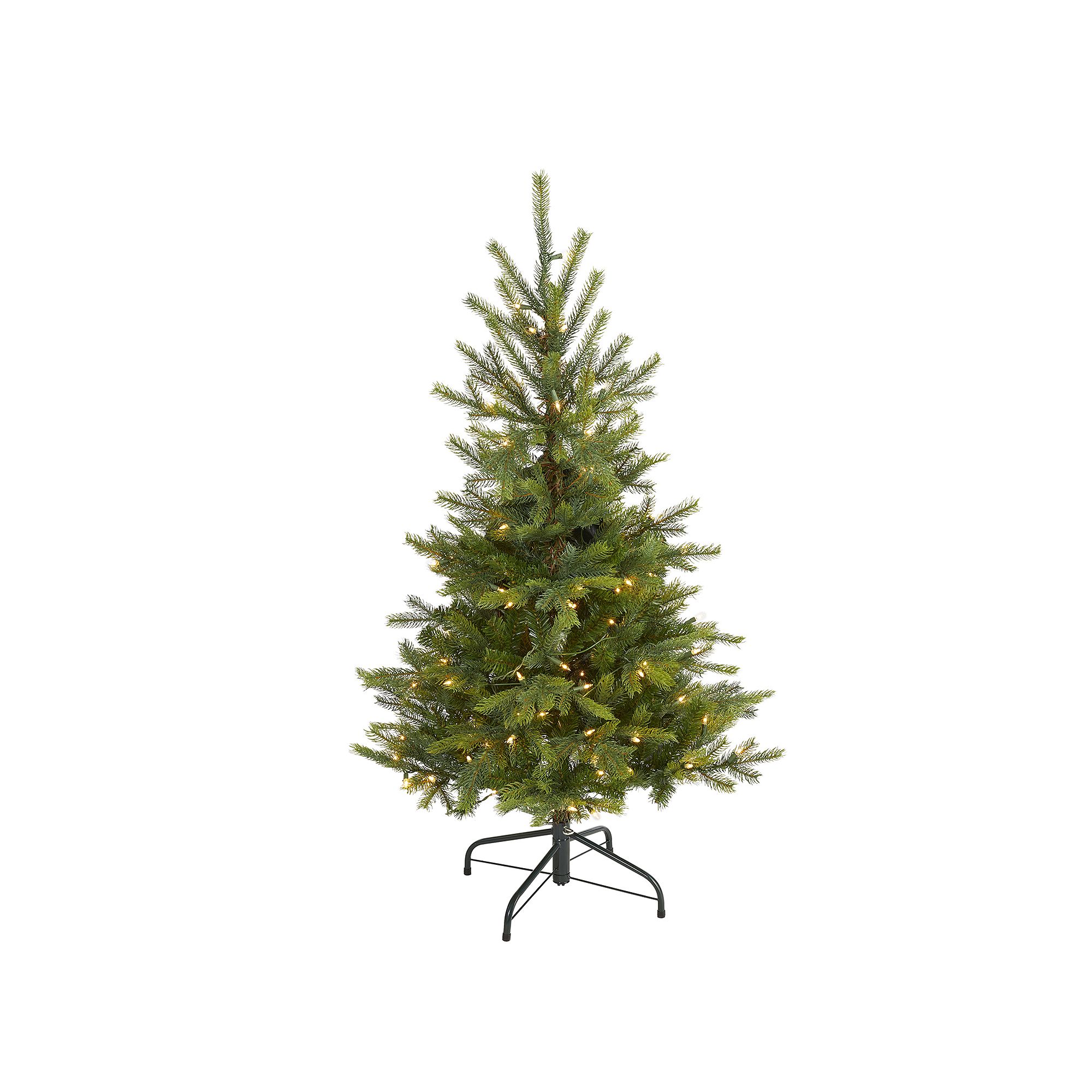 nearly natural 4-ft. North Carolina Spruce Artificial Christmas Tree, Green
