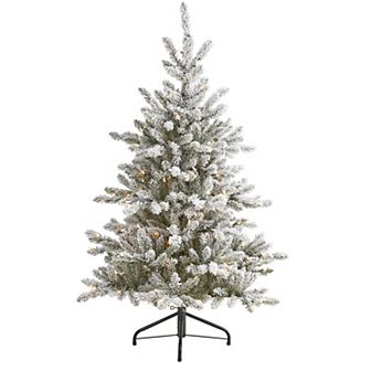 nearly natural 5-ft. Flocked West Virginia Spruce Artificial Christmas Tree