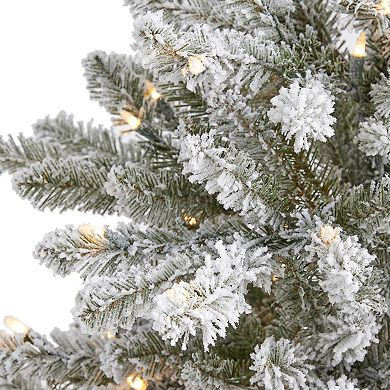 nearly natural 5-ft. Flocked West Virginia Spruce Artificial Christmas Tree