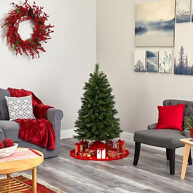 nearly natural 4-ft. West Virginia Mountain Pine Artificial Christmas Tree