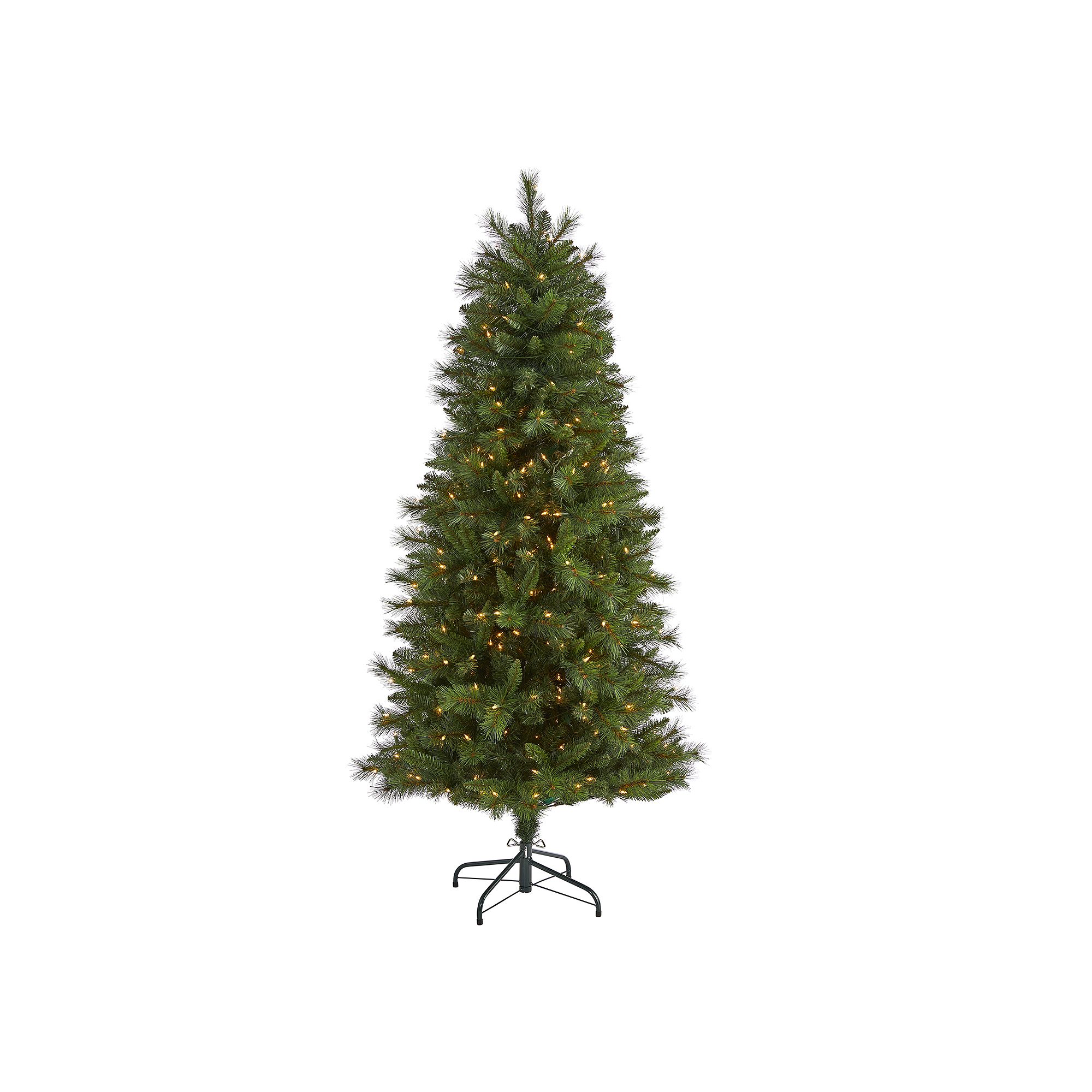 nearly natural 6-ft. Pre-Lit Slim West Virginia Mountain Pine Artificial Ch