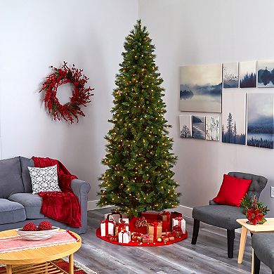 nearly natural 9-ft. Slim West Virginia Mountain Pine Artificial Christmas Tree