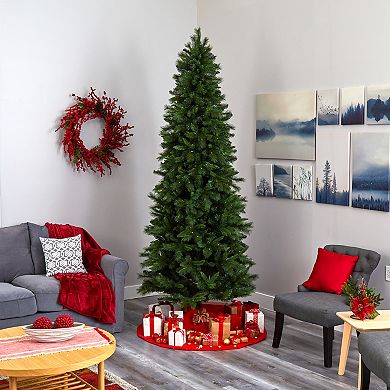 nearly natural 9-ft. Slim West Virginia Mountain Pine Artificial Christmas Tree