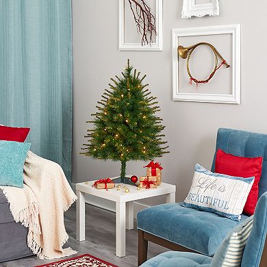 nearly natural 3-ft. New England Pine Artificial Christmas Tree